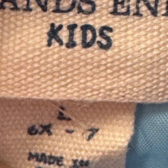 Lands End Kids Purple Puffer Vest Large 6X-7 Lightweight Quilted Outerwear Warm - Picture 3 of 8